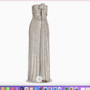 Badgely Mischka Sequin Long Dress
